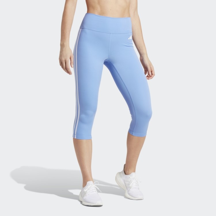 Legging 3/4 Cintura Alta Adidas Train Essentials Azul