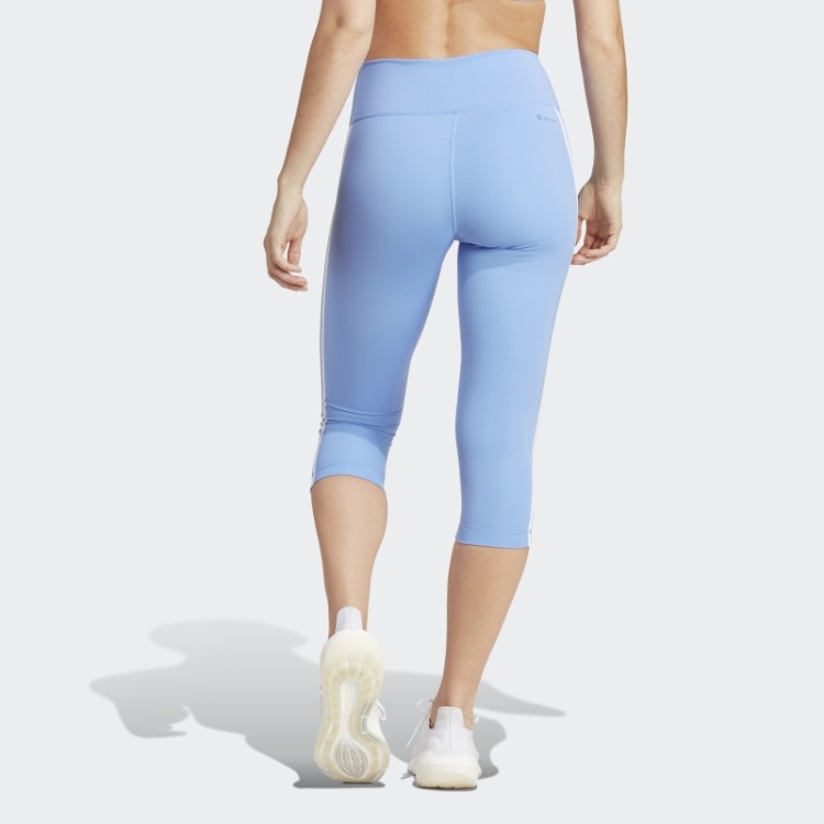 Legging 3/4 Cintura Alta Adidas Train Essentials Azul
