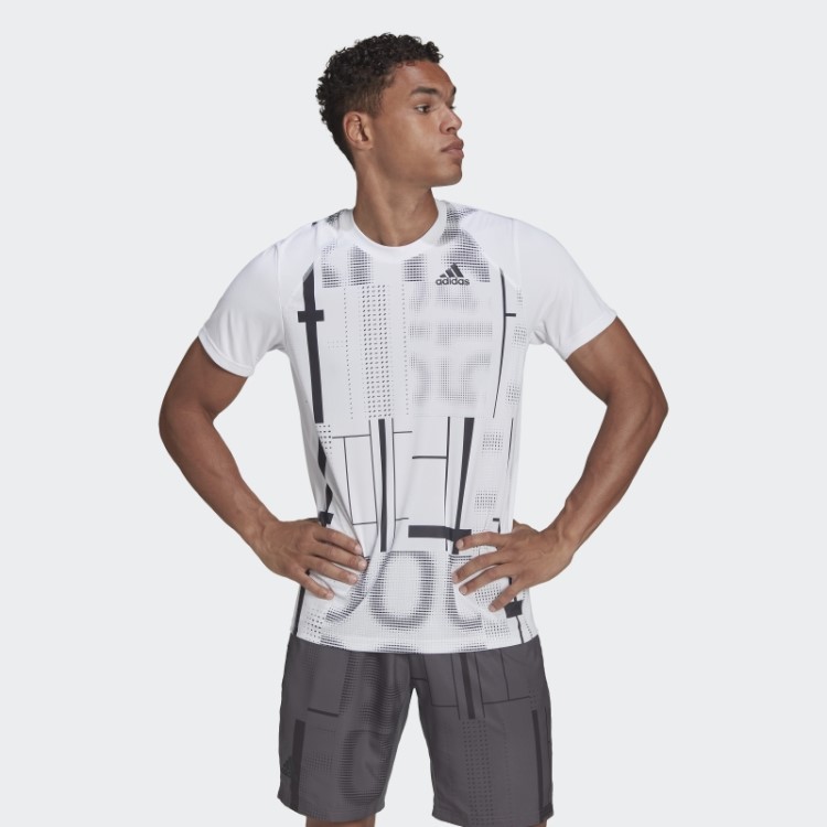 Camiseta Club Tennis Estampada Branca Adidas