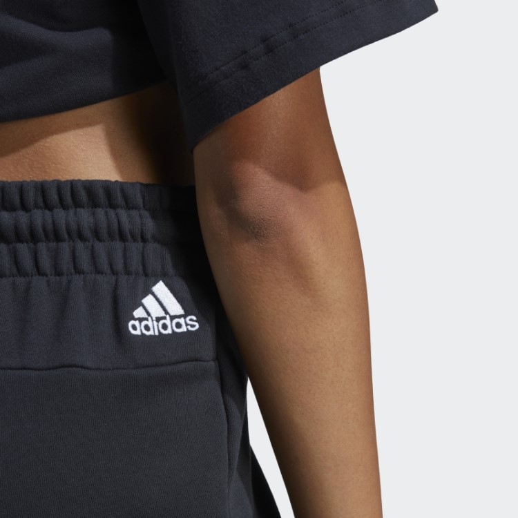 Adidas Essentials Shorts Linear French Terry Branco