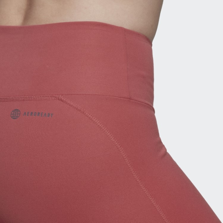 Leggings De Cintura Alta Adidas Red Yoga Essentials Estilosas