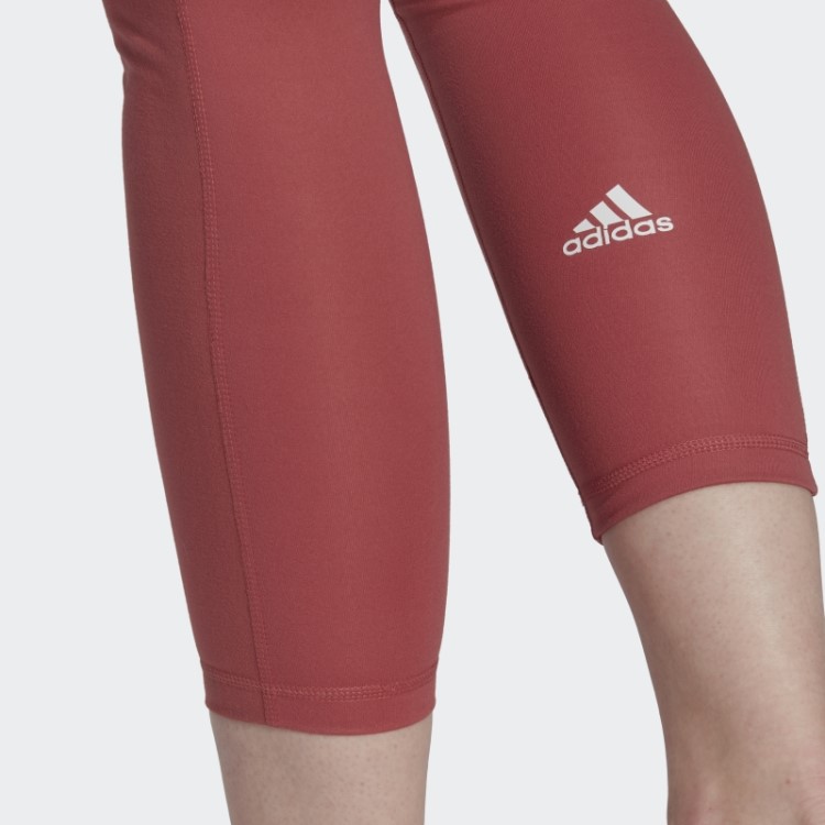 Leggings De Cintura Alta Adidas Red Yoga Essentials Estilosas