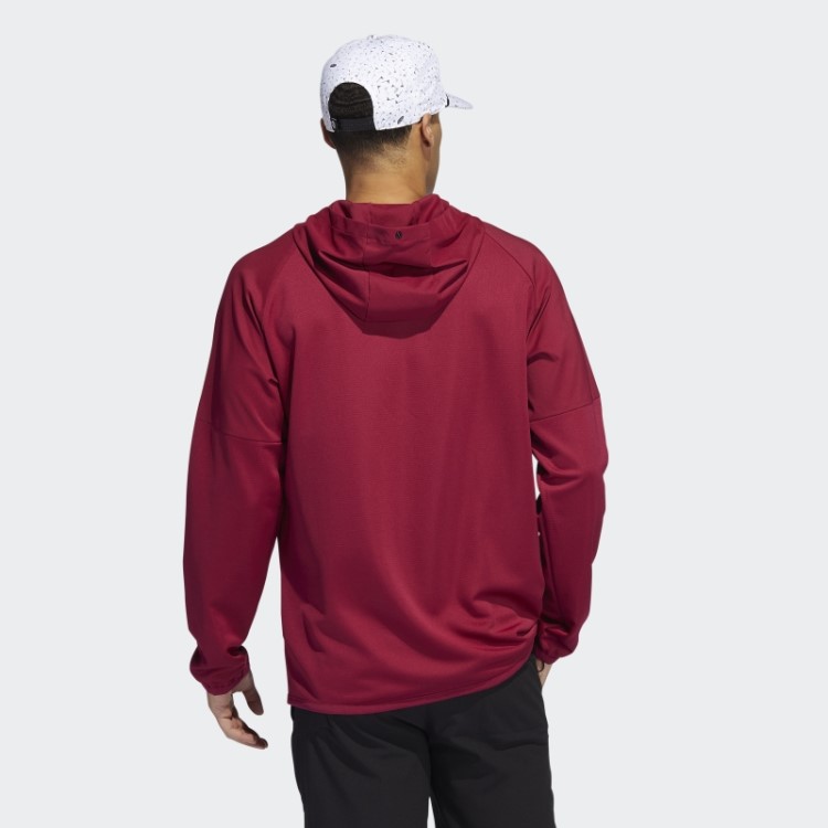 Pulôver Adidas Bordô Anorak Com Meio Zíper