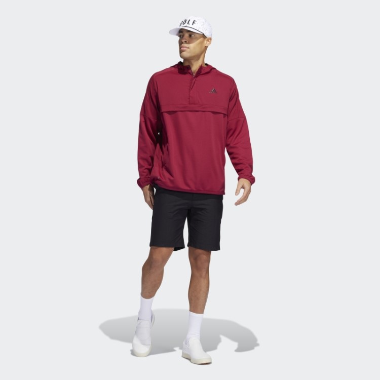 Pulôver Adidas Bordô Anorak Com Meio Zíper