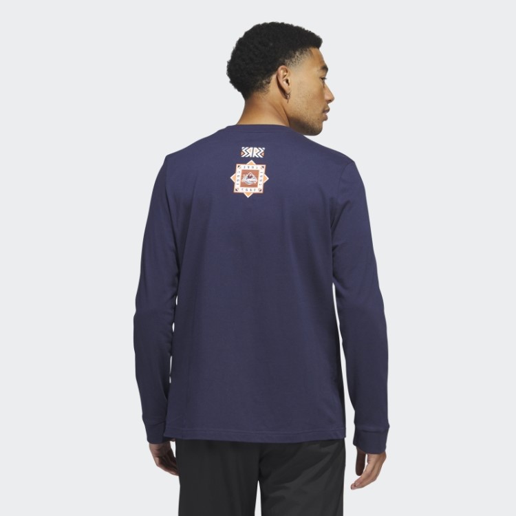 Camiseta Manga Longa Adidas Dark Navy Islanders Playmaker