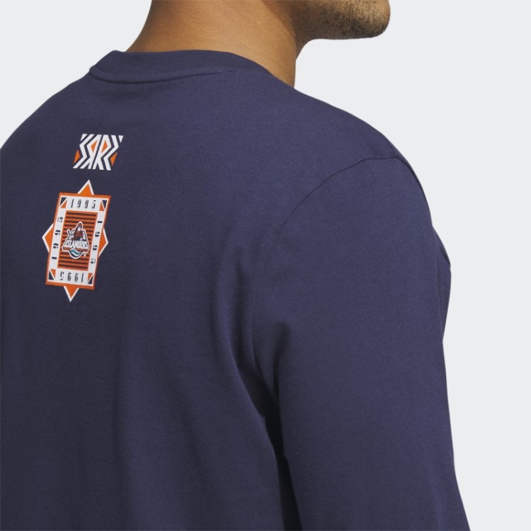 Camiseta Manga Longa Adidas Dark Navy Islanders Playmaker