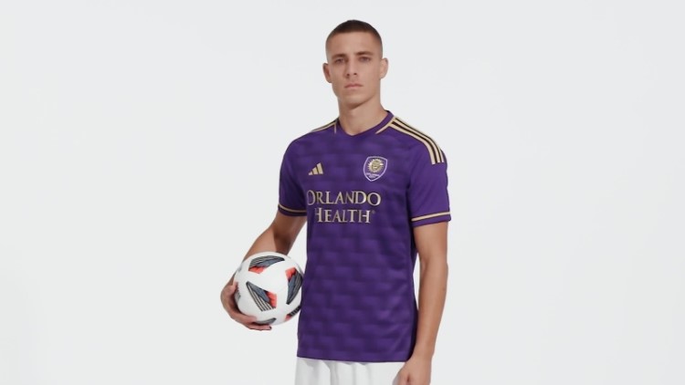 Orlando City 23/24 Home Autêntico Jersey Rico Roxo Adidas