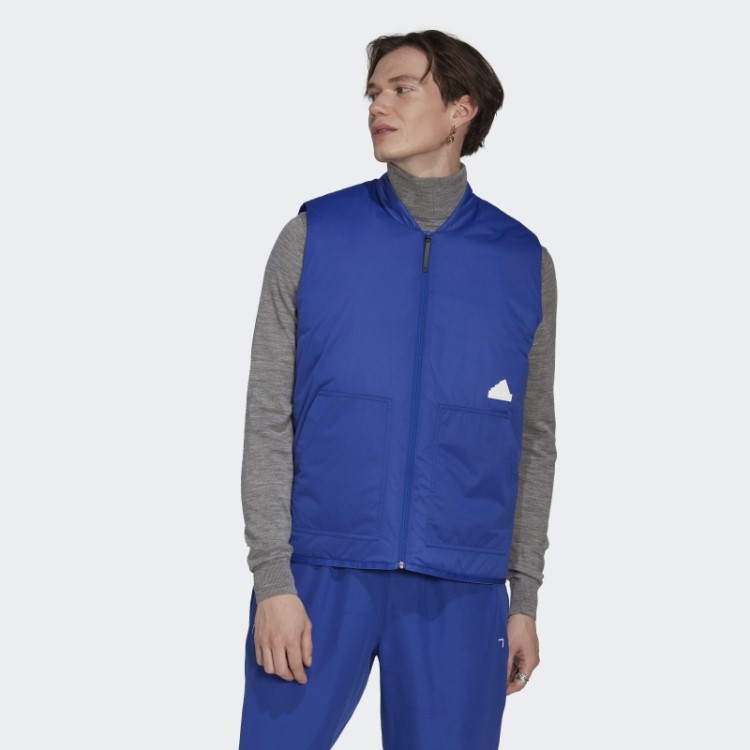 Colete Puffer Azul Adidas