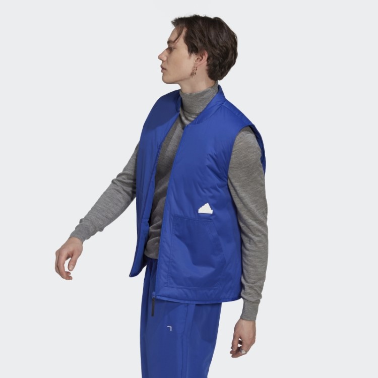 Colete Puffer Azul Adidas