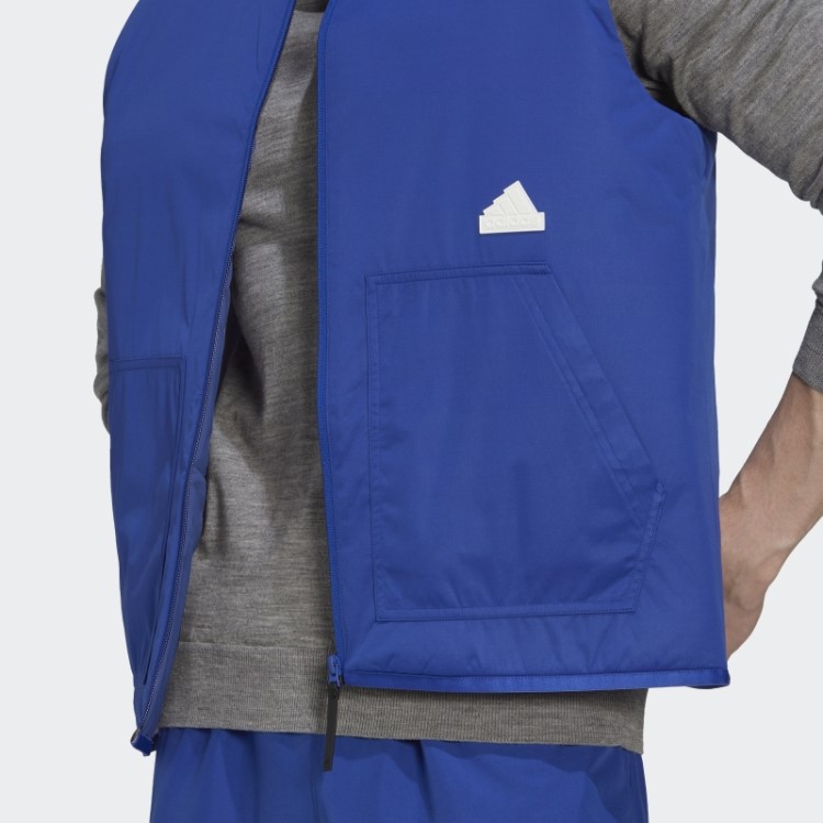 Colete Puffer Azul Adidas