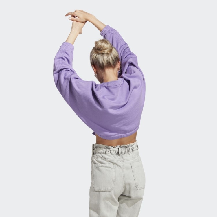 Moletom Versátil Adidas Violeta Dance Crop