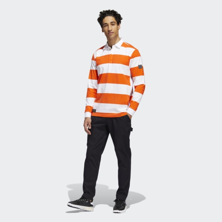 Camisa Polo Manga Longa Branca Adidas Adicross