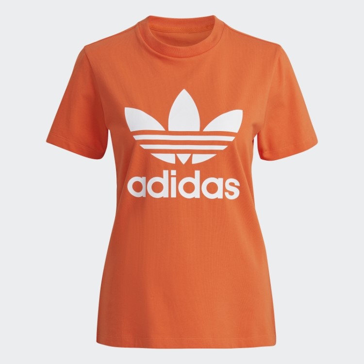 Camiseta Laranja Adidas Adicolor Classics Trefoil