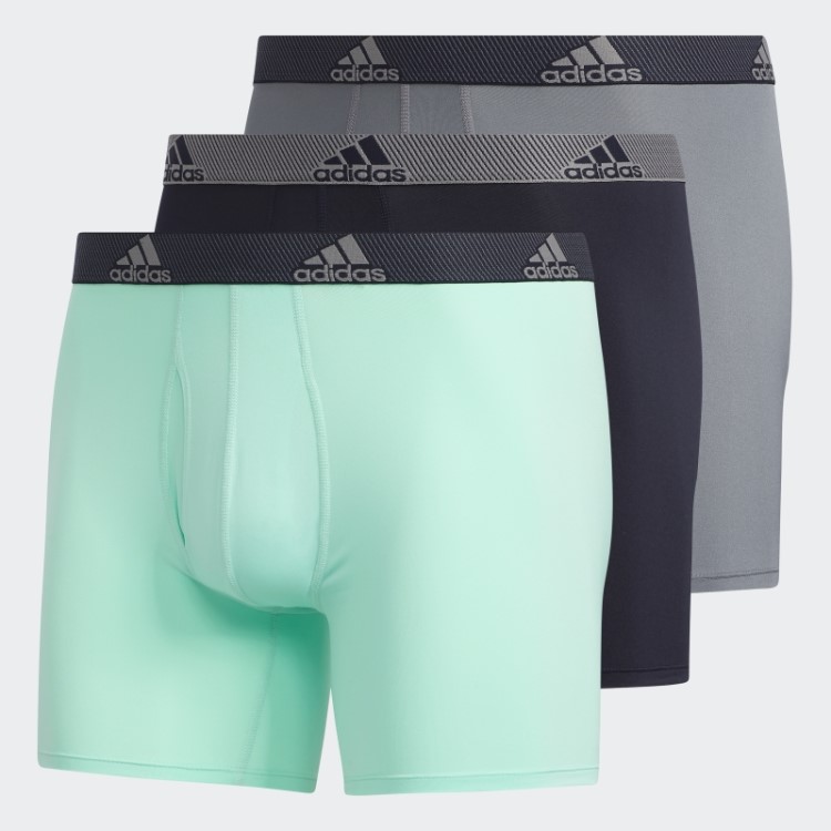 Cueca Boxer Performance Adidas Perfeita 3 Pares