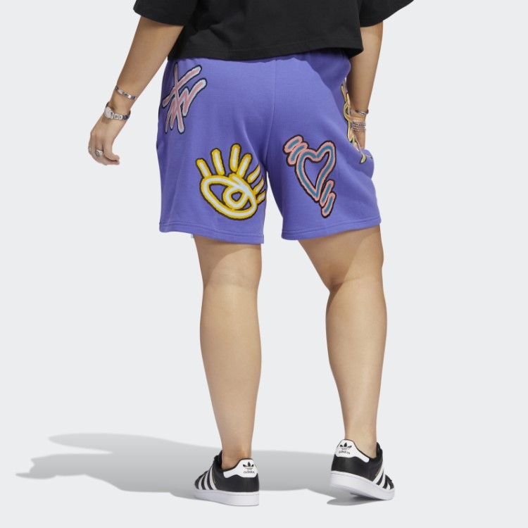 Amor Roxo Une Shorts Soltos (plus Size) Adidas