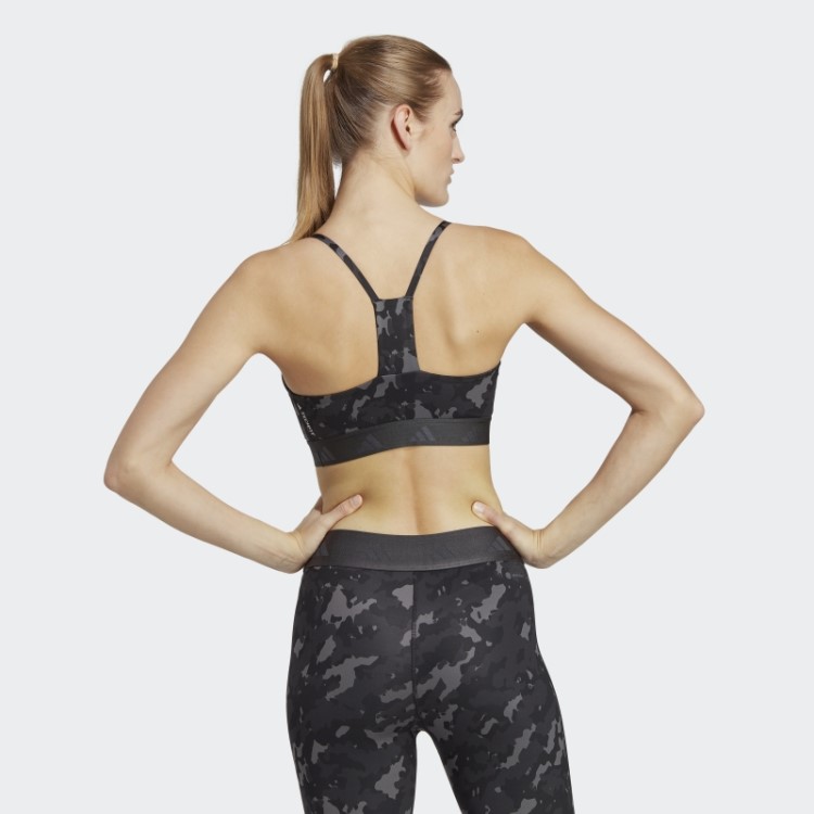 Sutiã Cinza Aeroreact Training Light-support Techfit Adidas