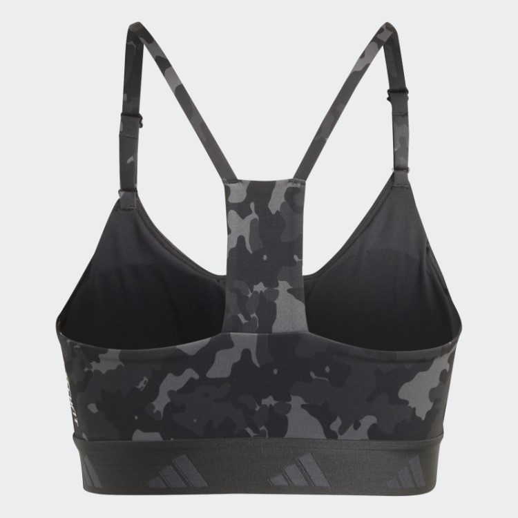 Sutiã Cinza Aeroreact Training Light-support Techfit Adidas