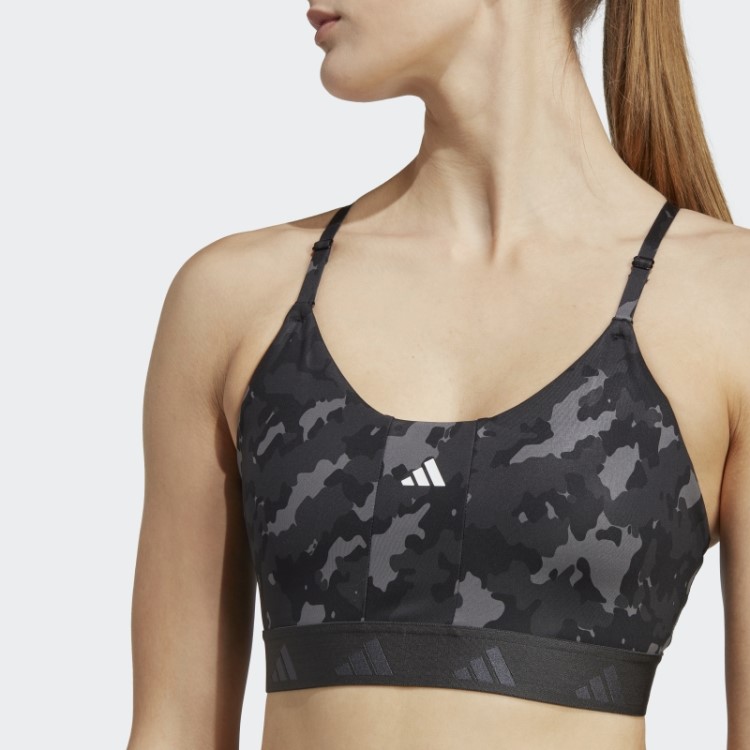 Sutiã Cinza Aeroreact Training Light-support Techfit Adidas
