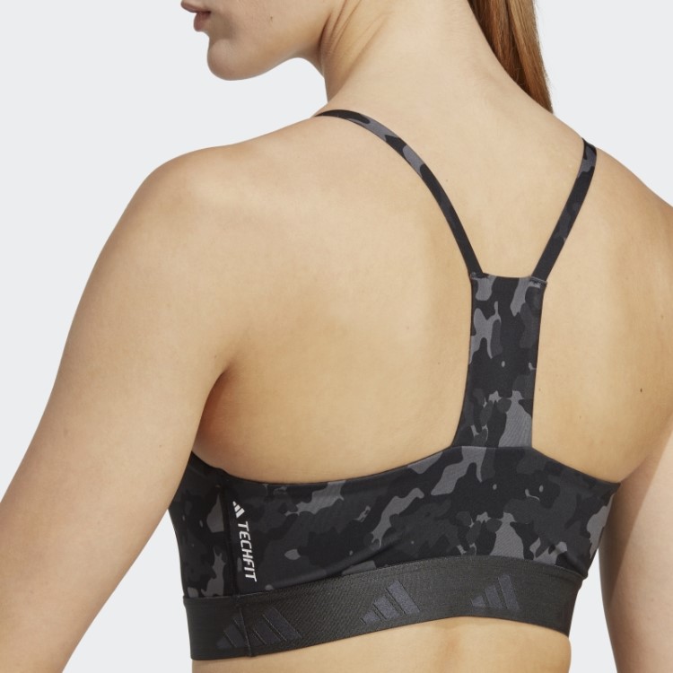 Sutiã Cinza Aeroreact Training Light-support Techfit Adidas