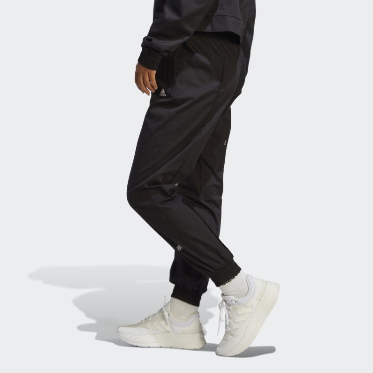 Calças Soltas Adidas Pretas Com Gráficos Inspirados Em Cristais De Cura