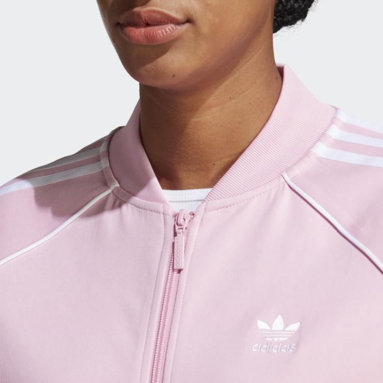 Jaqueta Adidas Adicolor Classics Sst Rosa Verdadeiro