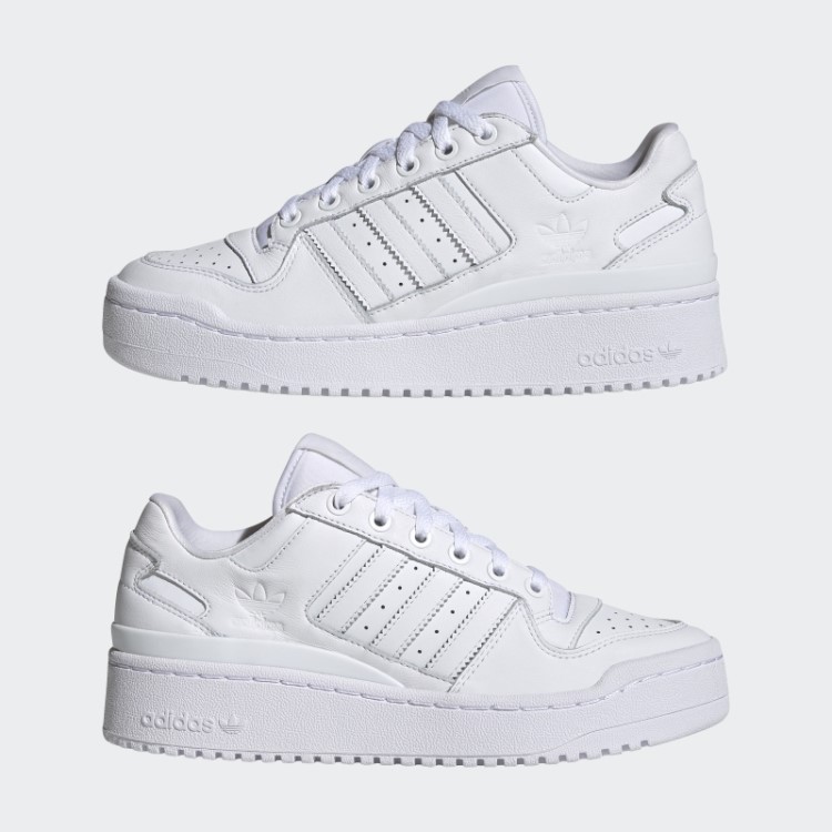 Tênis Branco Adidas Forum Com Listras Ousadas