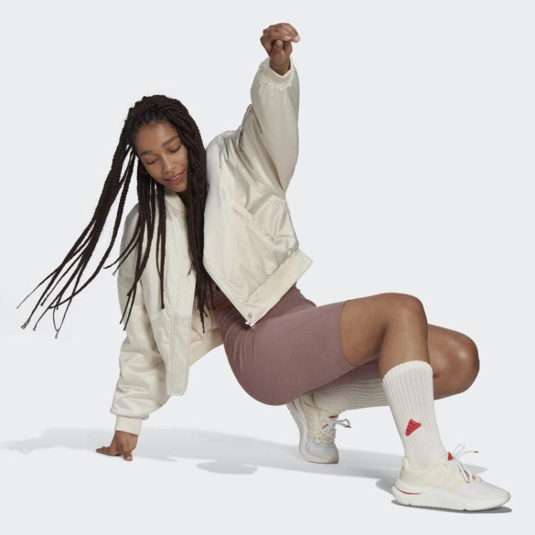 Shorts Roxos Adidas Rib Biker