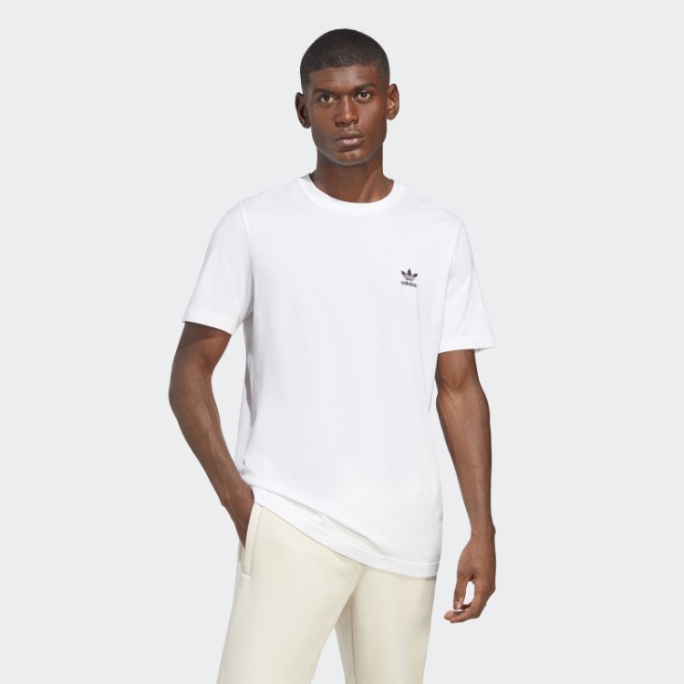 Camiseta Estilosa Com Trevo Essencial Adidas Branca