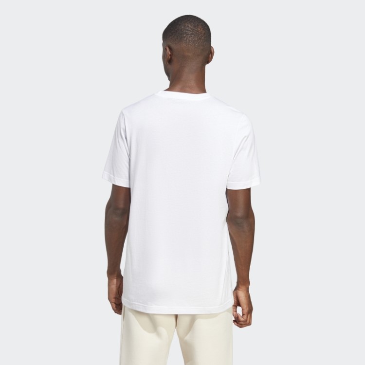Camiseta Estilosa Com Trevo Essencial Adidas Branca