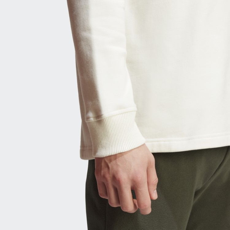 Meio Zíper Adidas Bellshill Branco