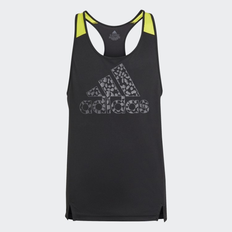 Adidas Projetado Para Mover Regata Leopardo Preto Quente