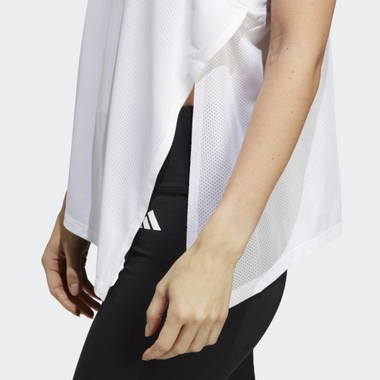 Regata De Treino Branca Adidas Hiit Aeroready Quickburn