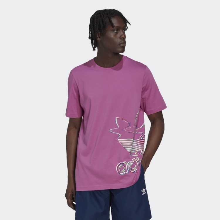 Hiperreal Camiseta Manga Curta Lilás Adidas