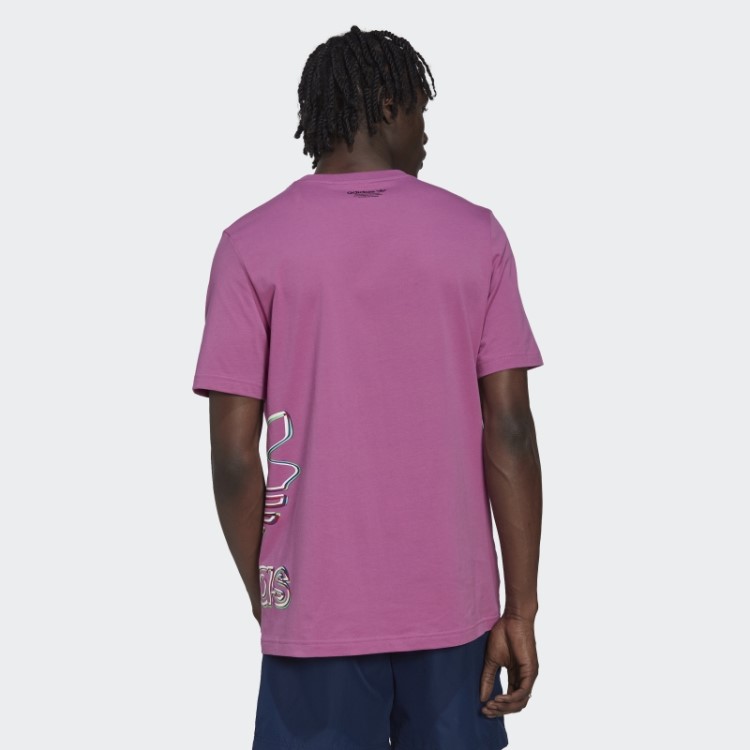 Hiperreal Camiseta Manga Curta Lilás Adidas