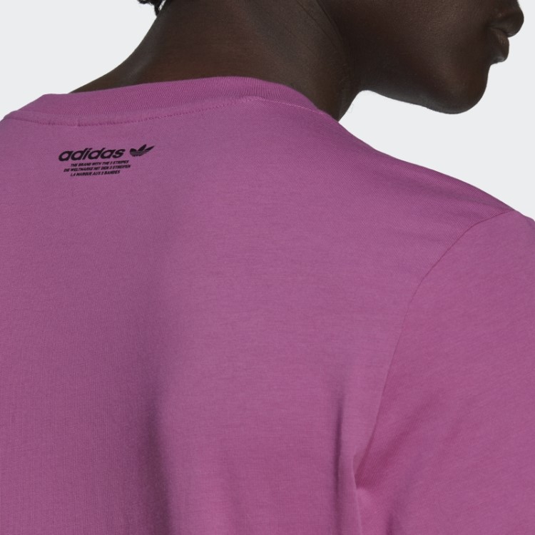 Hiperreal Camiseta Manga Curta Lilás Adidas