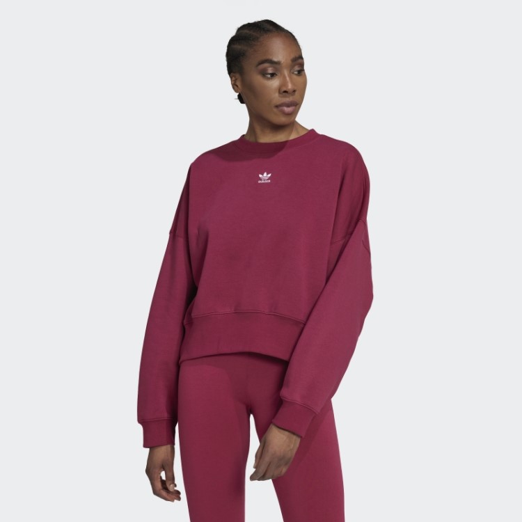 Moletom De Lã Adicolor Essencial Bordô Adidas