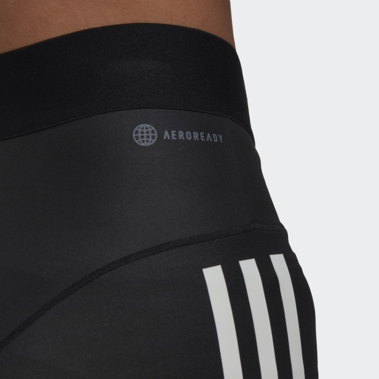 Leggings Curtas Com As 3 Listras Hyperglam Pretas Da Adidas