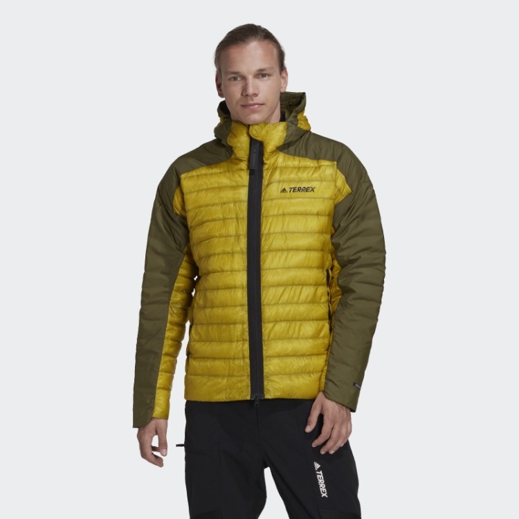 Jaqueta Com Capuz Adidas Terrex Myshelter Verde Oliva