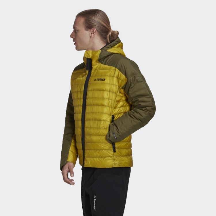 Jaqueta Com Capuz Adidas Terrex Myshelter Verde Oliva