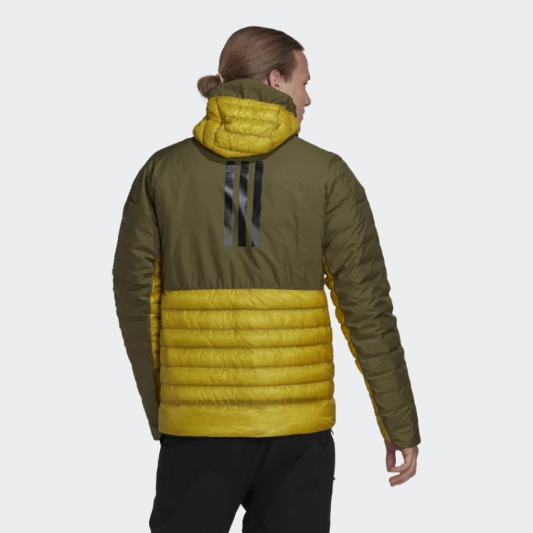 Jaqueta Com Capuz Adidas Terrex Myshelter Verde Oliva
