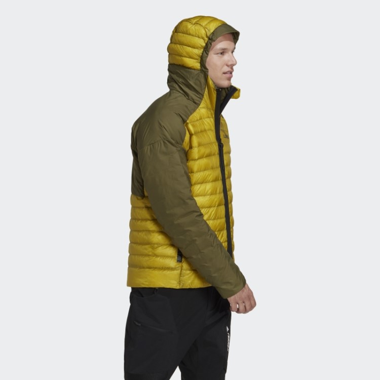 Jaqueta Com Capuz Adidas Terrex Myshelter Verde Oliva