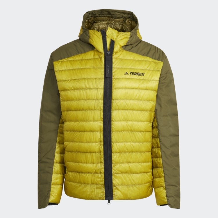 Jaqueta Com Capuz Adidas Terrex Myshelter Verde Oliva