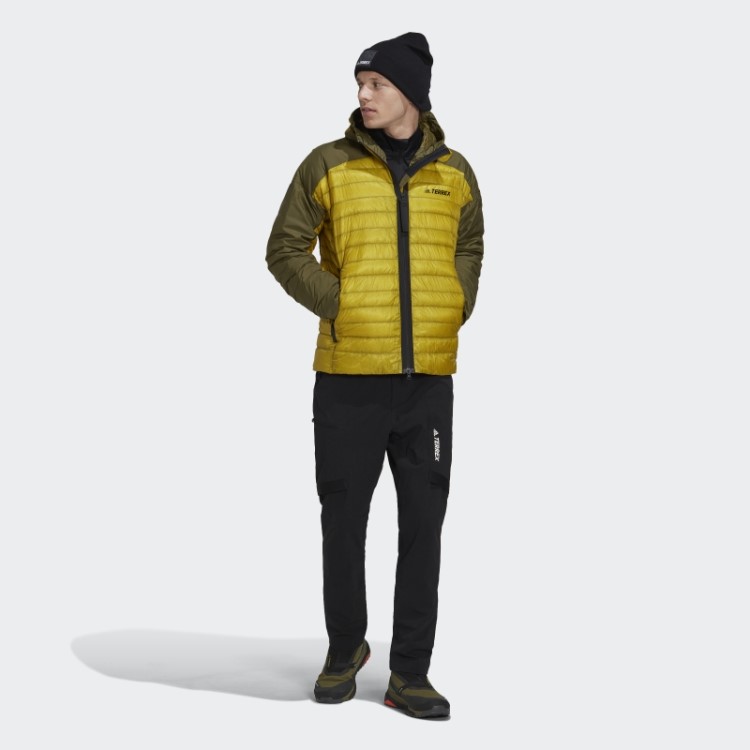 Jaqueta Com Capuz Adidas Terrex Myshelter Verde Oliva