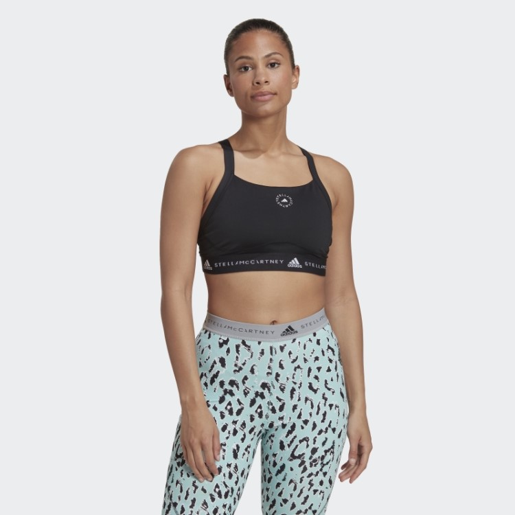 Sutiã Preto Adidas By Stella Mccartney Truepurpose De Sustentação Média