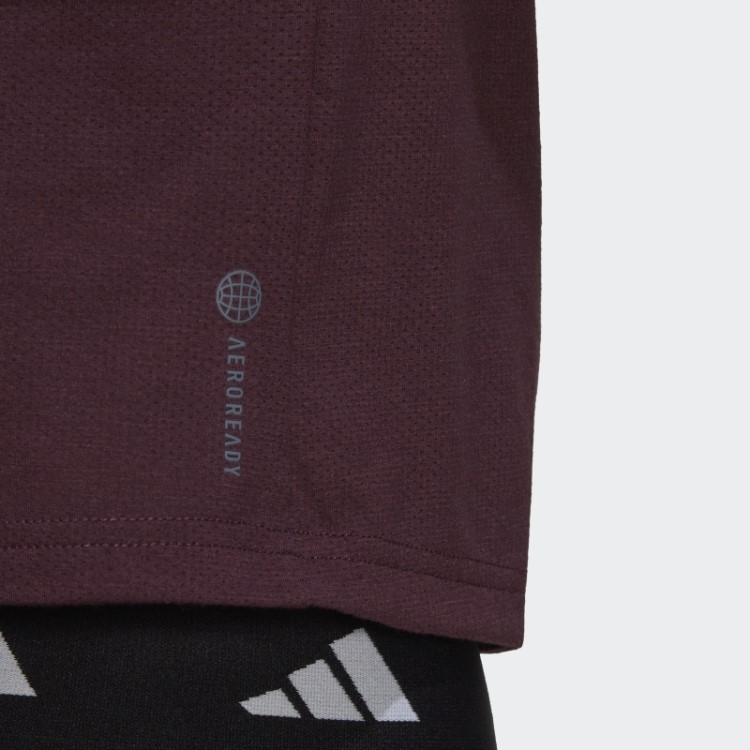 Camiseta Adidas Train Icons 3 Bar Logo Marrom