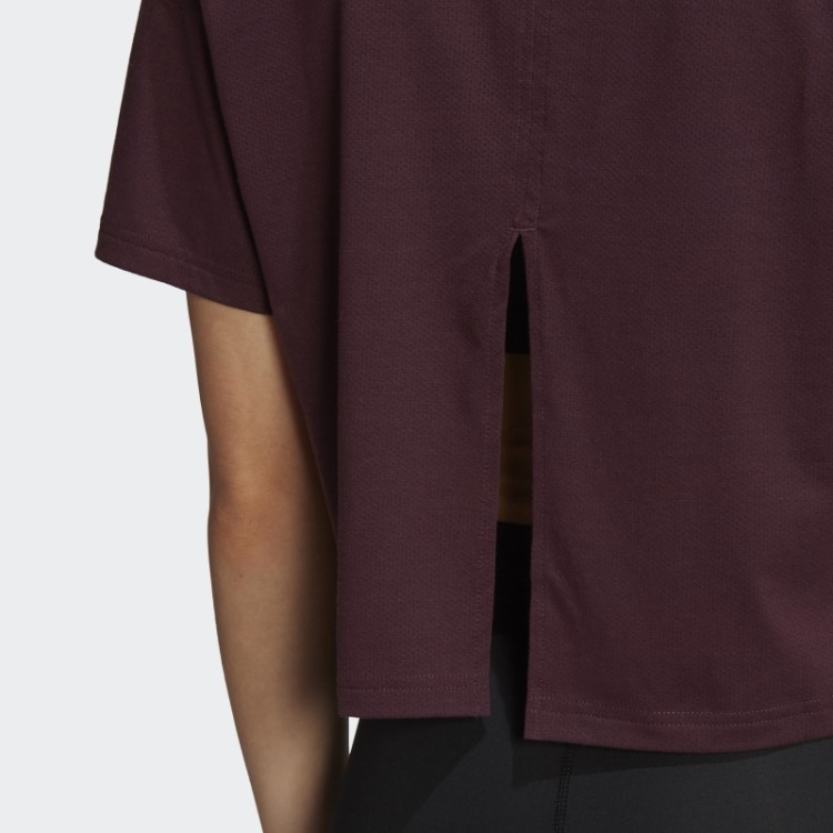 Camiseta Adidas Train Icons 3 Bar Logo Marrom