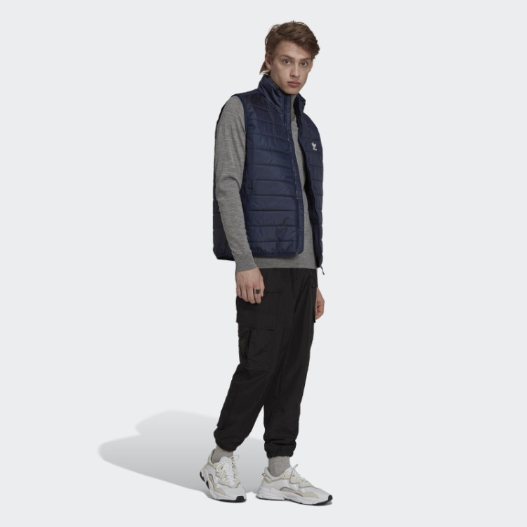 Colete Acolchoado Adidas Night Indigo Com Gola Alta