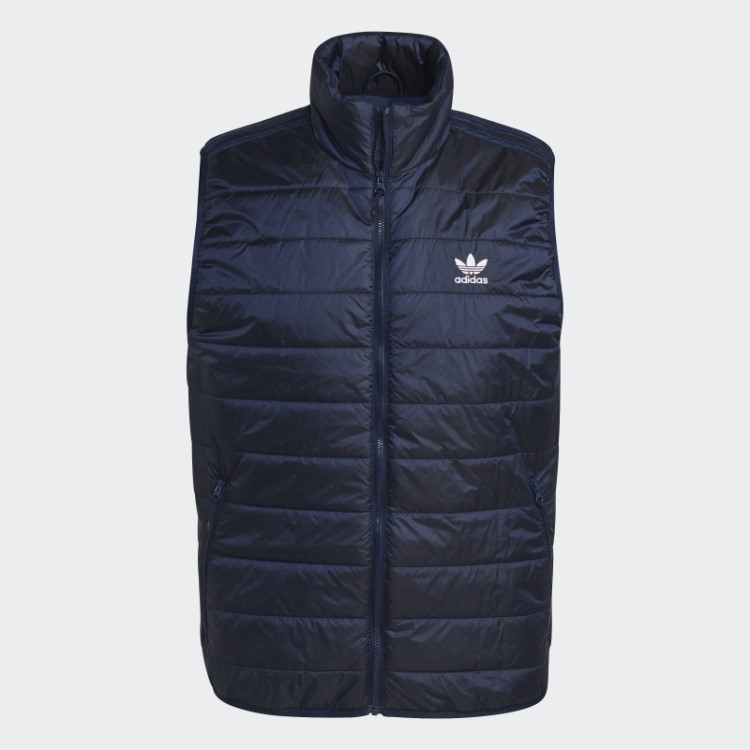 Colete Acolchoado Adidas Night Indigo Com Gola Alta