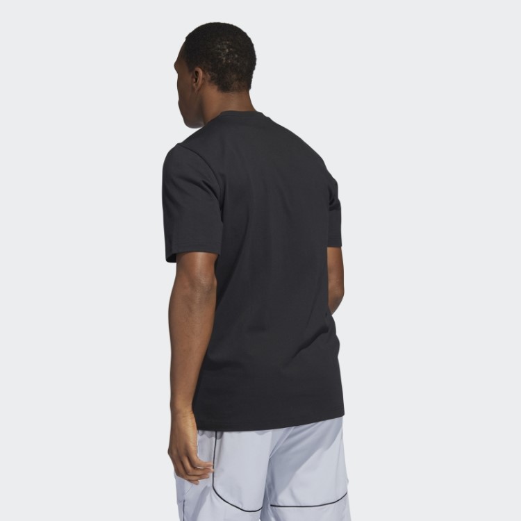 Adidas Black Universal Badge Of Sport Tee