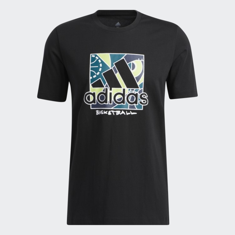 Adidas Black Universal Badge Of Sport Tee